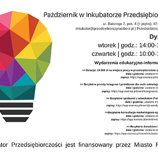 Październik w Raciborskim Inkubatorze Przedsiębiorczości