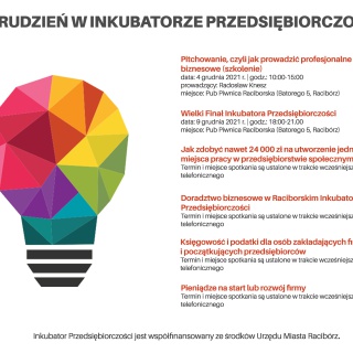 Grudzień w Raciborskim Inkubatorze Przedsiębiorczości